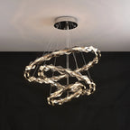 Luxury K9 Crystal Chandelier – Modern Multi-Ring LED Ceiling Light