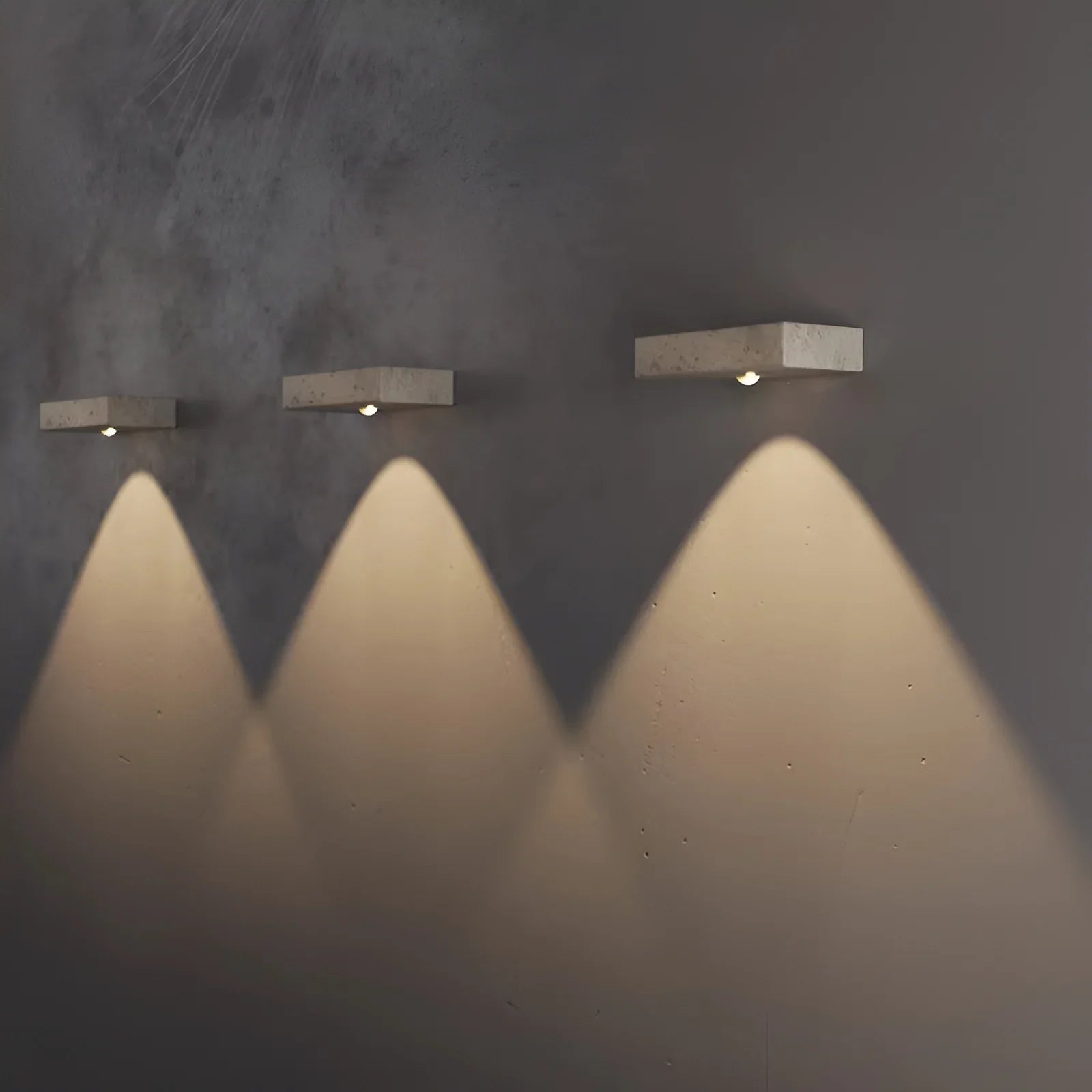 Natural Travertine Wall Lamp - Minimalist Stone Sconce