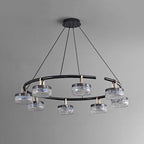 Pearl Black and Champagne Gold Illumination Pendant Fixture