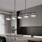 Elegant Colorful Linear Lamp for Modern Kitchen Island
