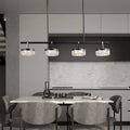 Elegant Colorful Linear Lamp for Modern Kitchen Island