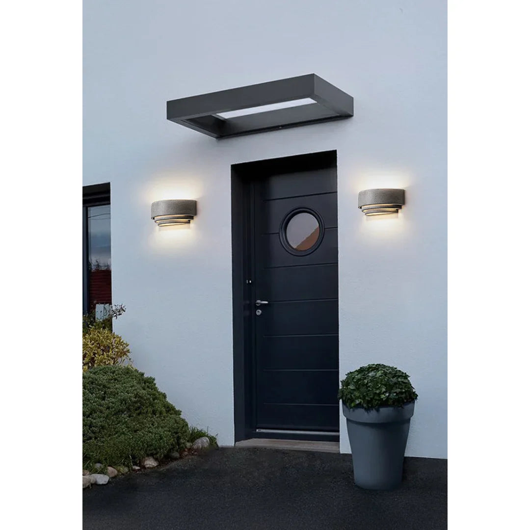 Wabi-Sabi Outdoor Wall Light - Sandstone Serenity Glow