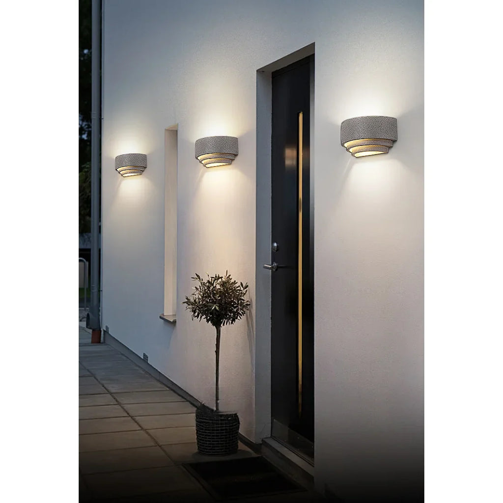 Wabi-Sabi Outdoor Wall Light - Sandstone Serenity Glow