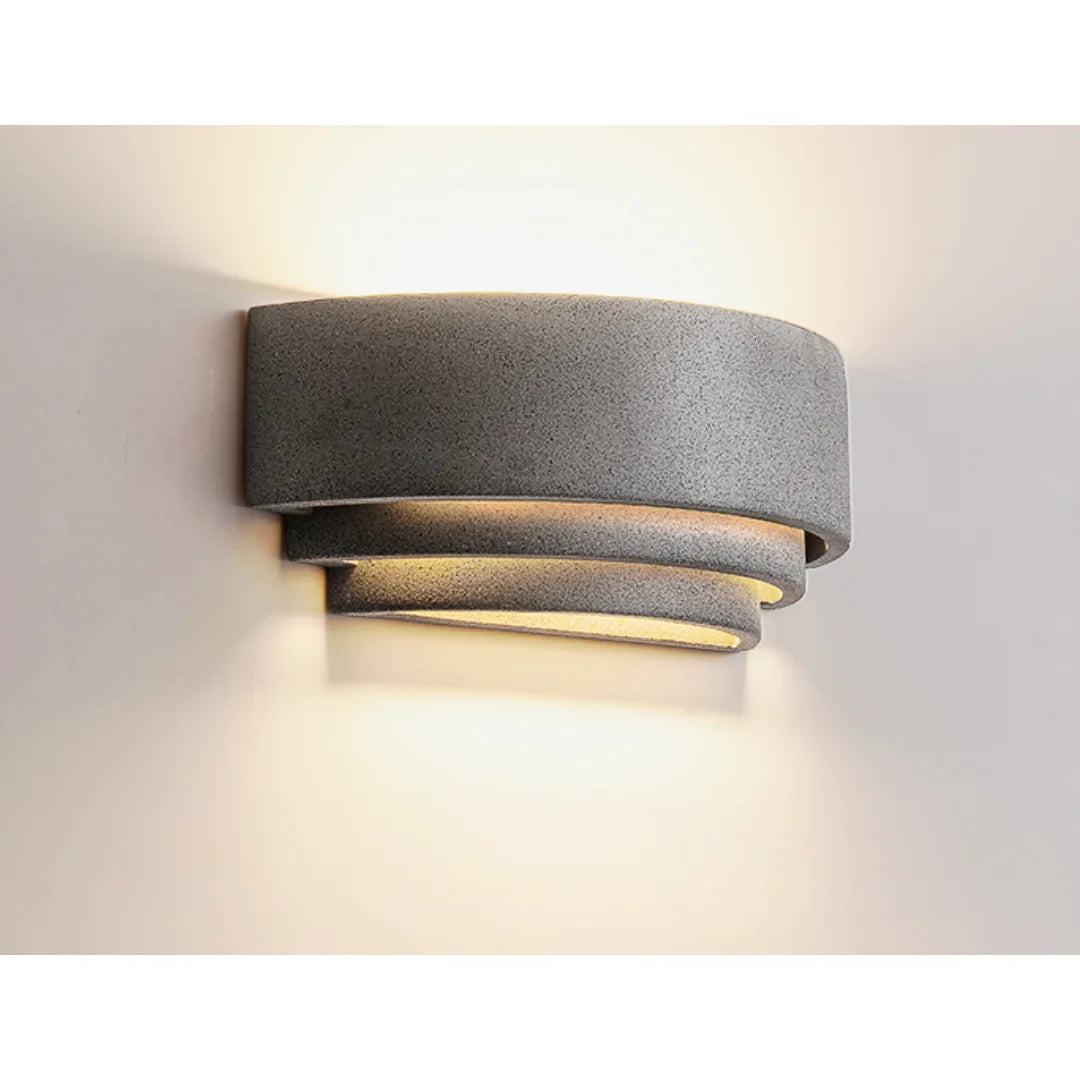 Wabi-Sabi Outdoor Wall Light - Sandstone Serenity Glow