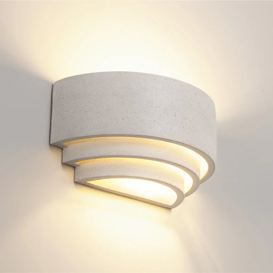 Wabi-Sabi Outdoor Wall Light - Sandstone Serenity Glow