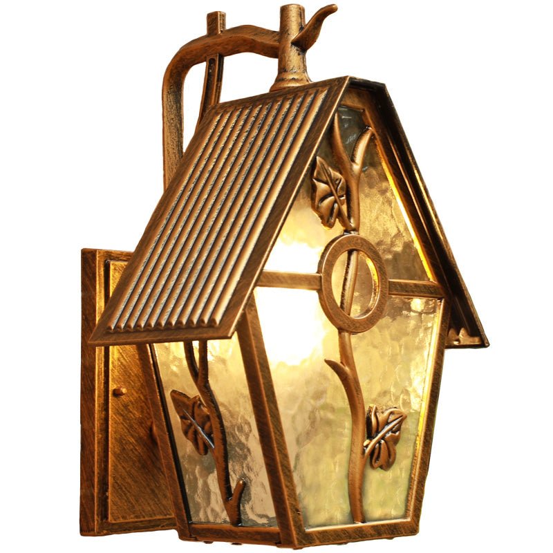 Creative Outdoor LED Waterproof Wall Sconce in a Rustic Style for a Porch