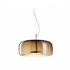 Nordic Amber Glass Pendant Light - Modern Designer Ceiling Lamp